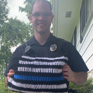 Thin Blue Line Police pillow